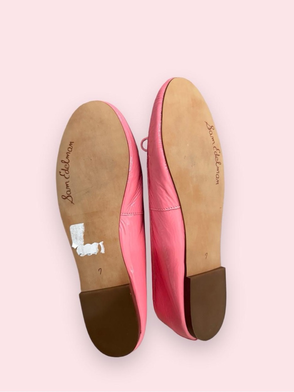 Sam Edelman pink ballet flats with bow detail, size US 7 - Picture 3 of 6